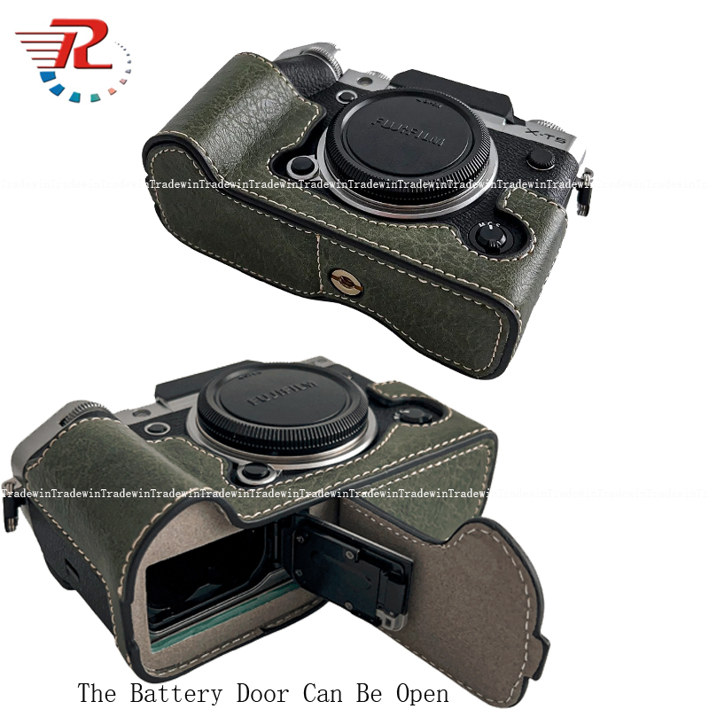 Bao Da PU Máy Ảnh Fujifilm XT5 X-T5 Kèm Dây Đeo Tay Tiện Dụng