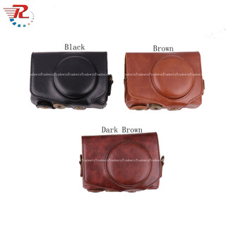 Túi da pu đựng máy ảnh canon sx720 canon sx720 kèm dây đeo vai