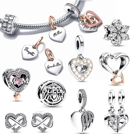 Mặt Dây Chuyền Bạc 925 Hình Bọ Rùa Bằng Thủy Tinh Đẹp Mắt Cho Pandora Silver 925