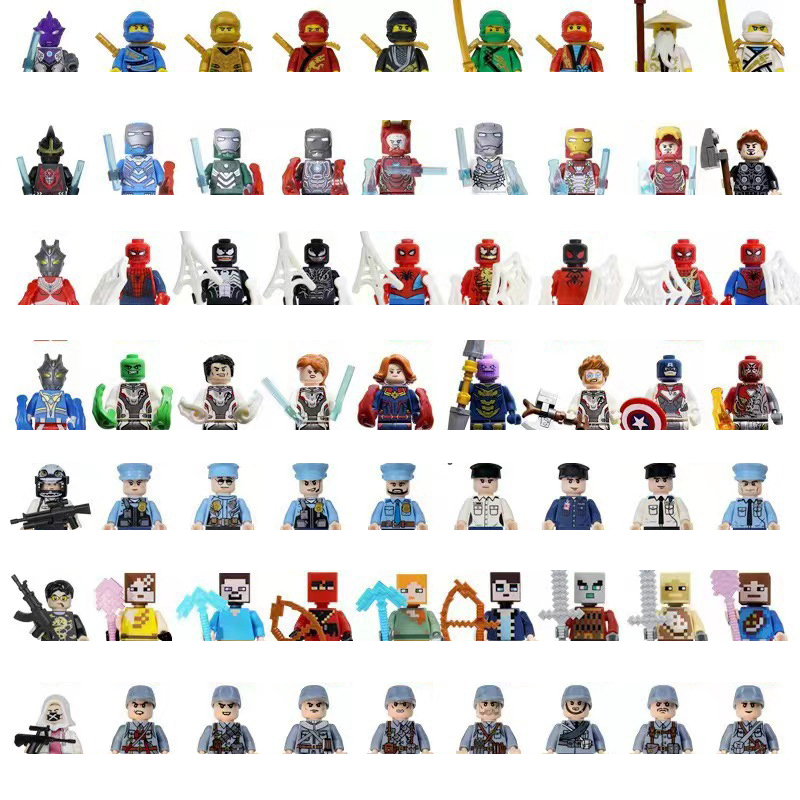 Mô Hình Đồ Chơi Lắp Ráp Nhân Vật Người Lính Ninja