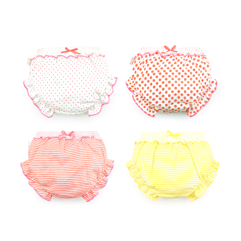 Set 4 quần lót LUCKY BIG CAT chất liệu cotton nguyên chất cao cấp cho bé 1-3 tuổi