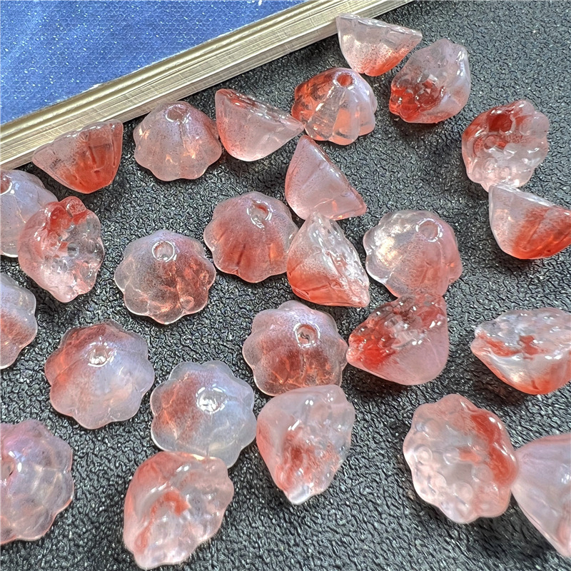 Mới Set 20 Hạt charm Hình Hoa Sen Làm Trang Sức Thủ Công diy Kích Thước 10 X 7Mm Với Lỗ 1.5mm y1771