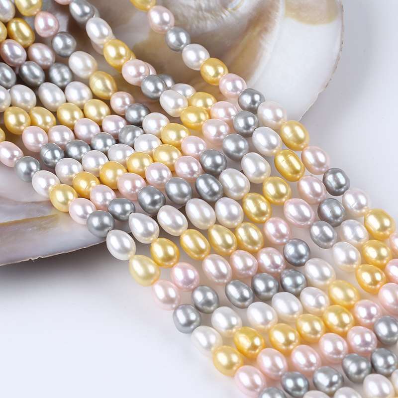 Chuỗi Hạt Ngọc Trai Tự Nhiên 7-8mm Làm Trang Sức