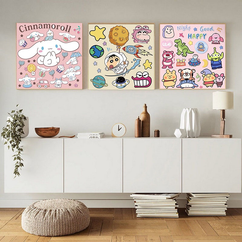 Khung -Tranh tô màu số- Tranh số hóa nhỏ-Phim hoạt hình, Anime, Truyện tranh — tranh tự tô màu số-Tranh tự tô màu số-Tranh số hóa anime-Trang trí nhà cửa-đồ chơi