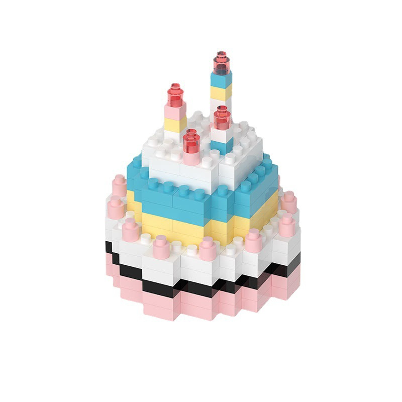 Bộ Đồ Chơi Lắp Ráp Bánh Kem Sinh Nhật Vui Nhộn Cho Bé