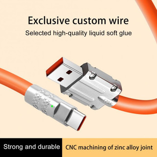 Cáp Sạc Nhanh 120W 6A Cổng Micro USB Type C Cho Android IOS