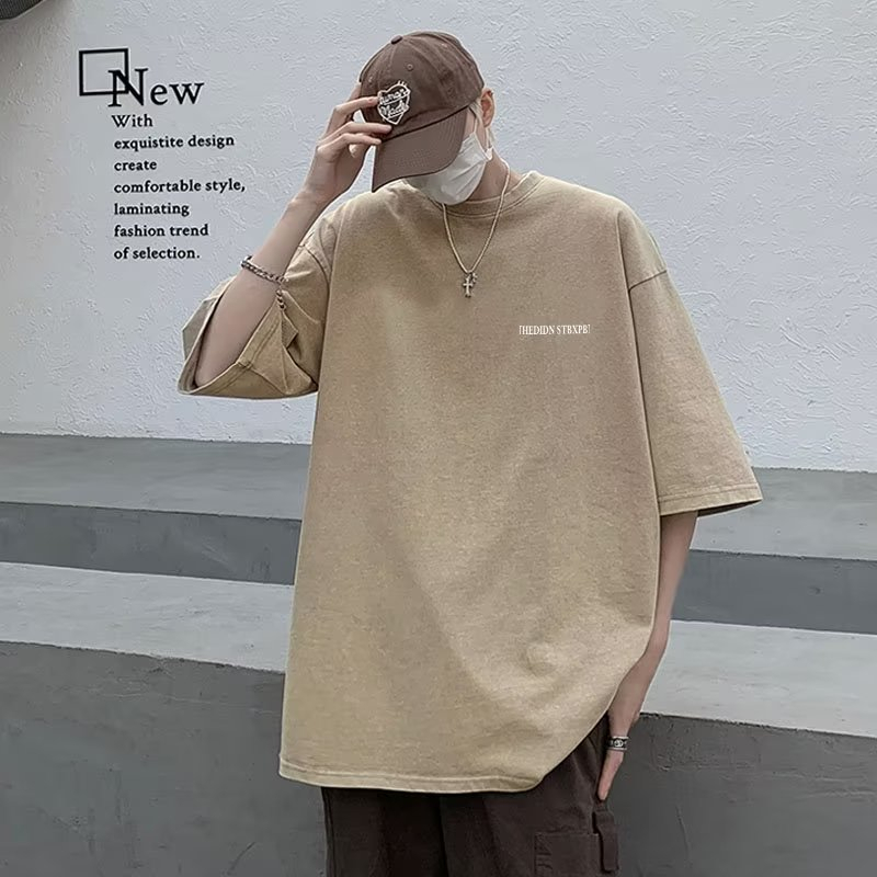 Áo Thun Cotton Ngắn Tay Dáng Rộng Thời Trang Mùa Hè Cho Nam Nữ