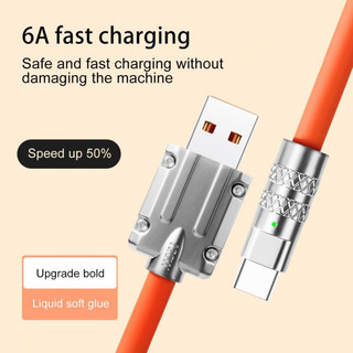 Cáp Sạc Nhanh 120W 6A Cổng Micro USB Type C Cho Android IOS