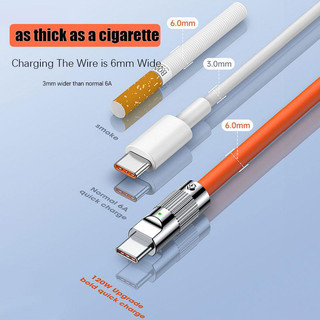 Cáp Sạc Nhanh 120W 6A Cổng Micro USB Type C Cho Android IOS