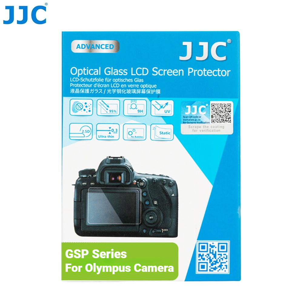 Kính cường lực JJC bảo vệ màn hình máy ảnh thích hợp cho OM SYSTEM OM-1 OM-5 Olympus OM-D E-M10 Mark IV III II/ E-M5