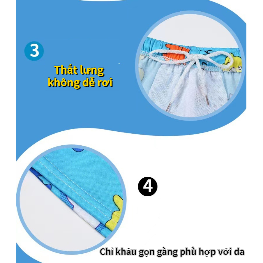 Quần Bơi Nhanh Khô In Hoạt Hình Người Nhện Cá Tính Cho Bé Trai