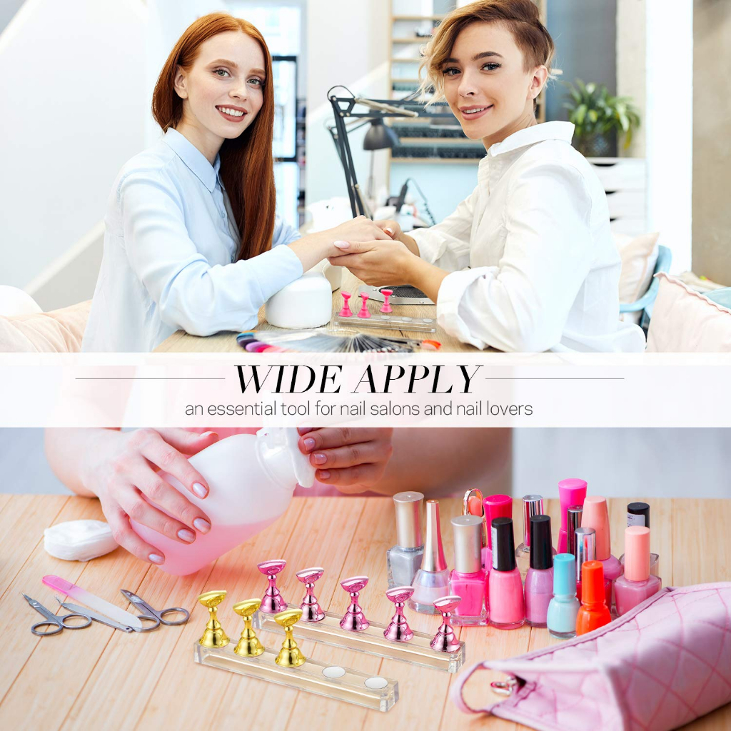 Set 5 chiếc đế gắn móng giả tập vẽ nail - đế nam châm gắn móng mẫu chuyên dụng