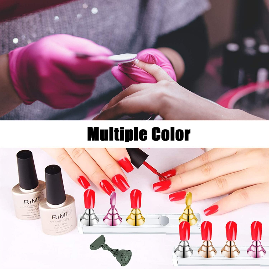 Set 5 chiếc đế gắn móng giả tập vẽ nail - đế nam châm gắn móng mẫu chuyên dụng