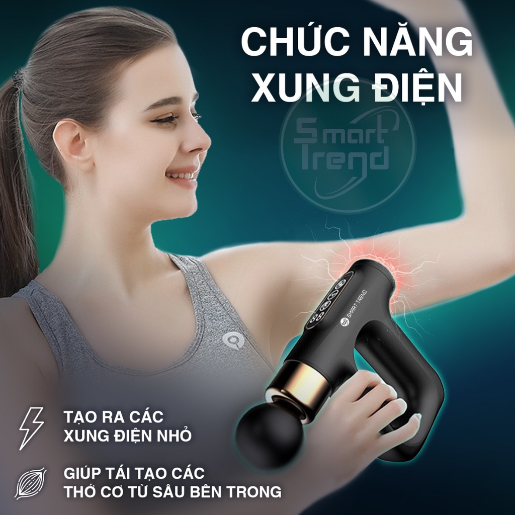 Máy Mát Xa Lưng Cầm Tay 4 Đầu 12 Chế Độ Thông Minh MSCC