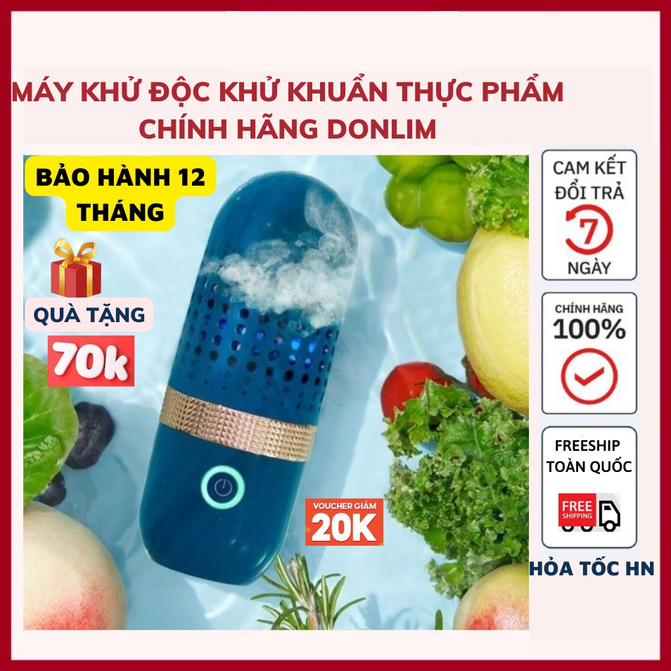 🔥 Rẻ nhất 🔥Máy rửa rau quả Donlim, máy khử trùng, tiệt trùng hoa quả, thực phẩm tự động bằng công nghệ điện phân nước H01