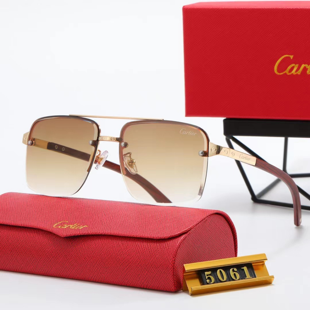 CARTIER Kính Mát Sang Trọng Phong Cách Cổ Điển Hàng Mới 2023 Dành Cho Nam Và Nữ