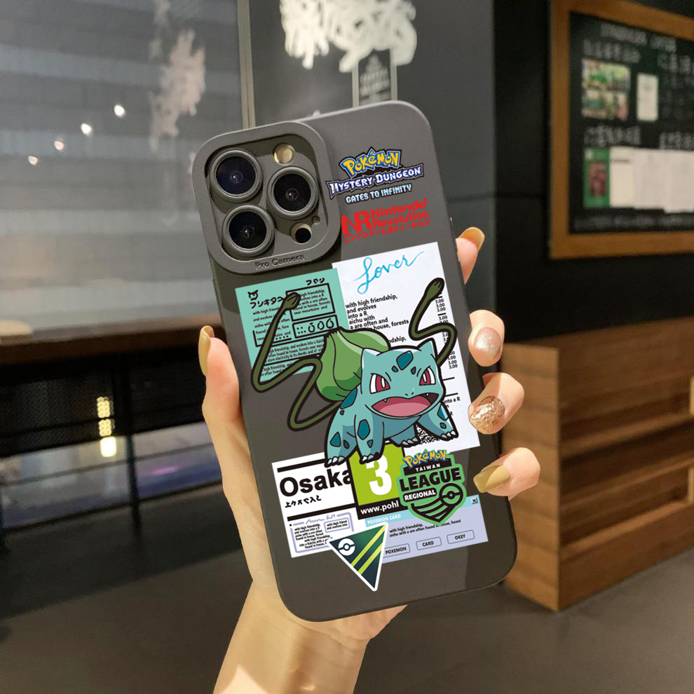 Ốp Điện Thoại Viền Vuông In Hình Pikachu Cho Realme C35 C11 2021 C12 C15 C21Y C25Y C25S Realme5 5i 6i 8 Pro