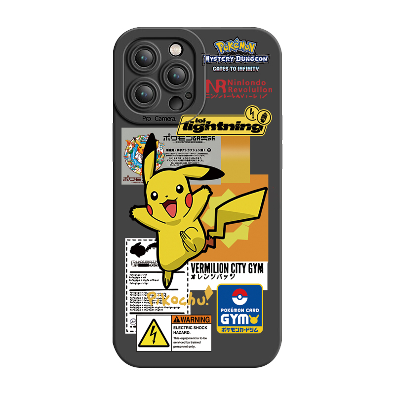 Ốp Điện Thoại Viền Vuông In Hình Pikachu Cho Realme C35 C11 2021 C12 C15 C21Y C25Y C25S Realme5 5i 6i 8 Pro