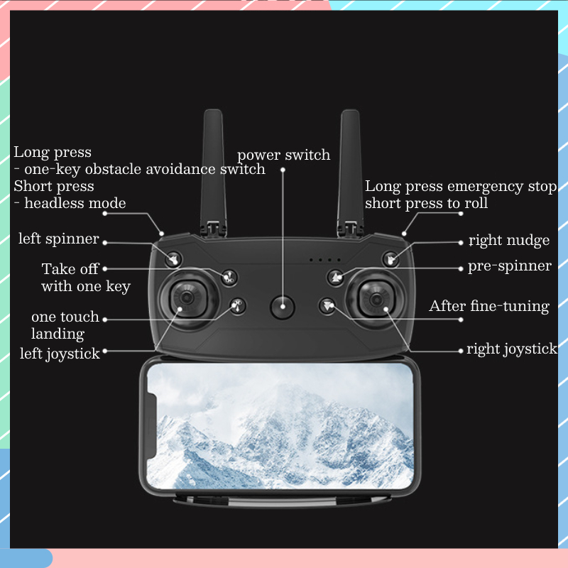 Drone Điều Khiển Từ Xa 4K HD / Hai Camera 4K Có Thể Gập Lại