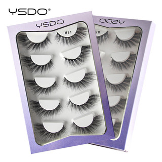 Set 5 cặp lông mi giả cong mềm 3d tự nhiên