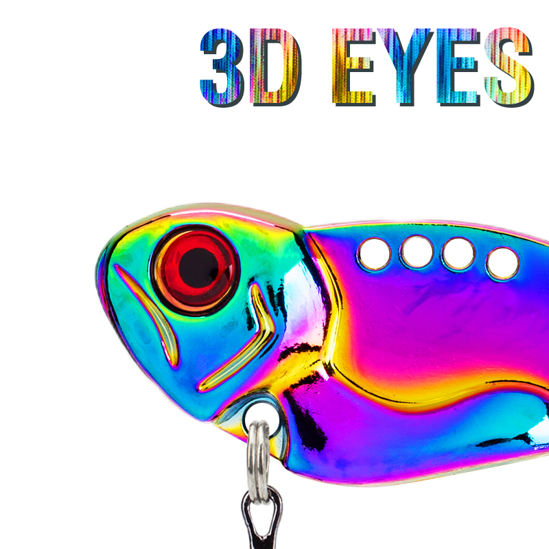 TOKUSHIMA 1 Mồi Câu Cá 3D Bằng Kim Loại Cứng 5g 7g 10g 15g 20g