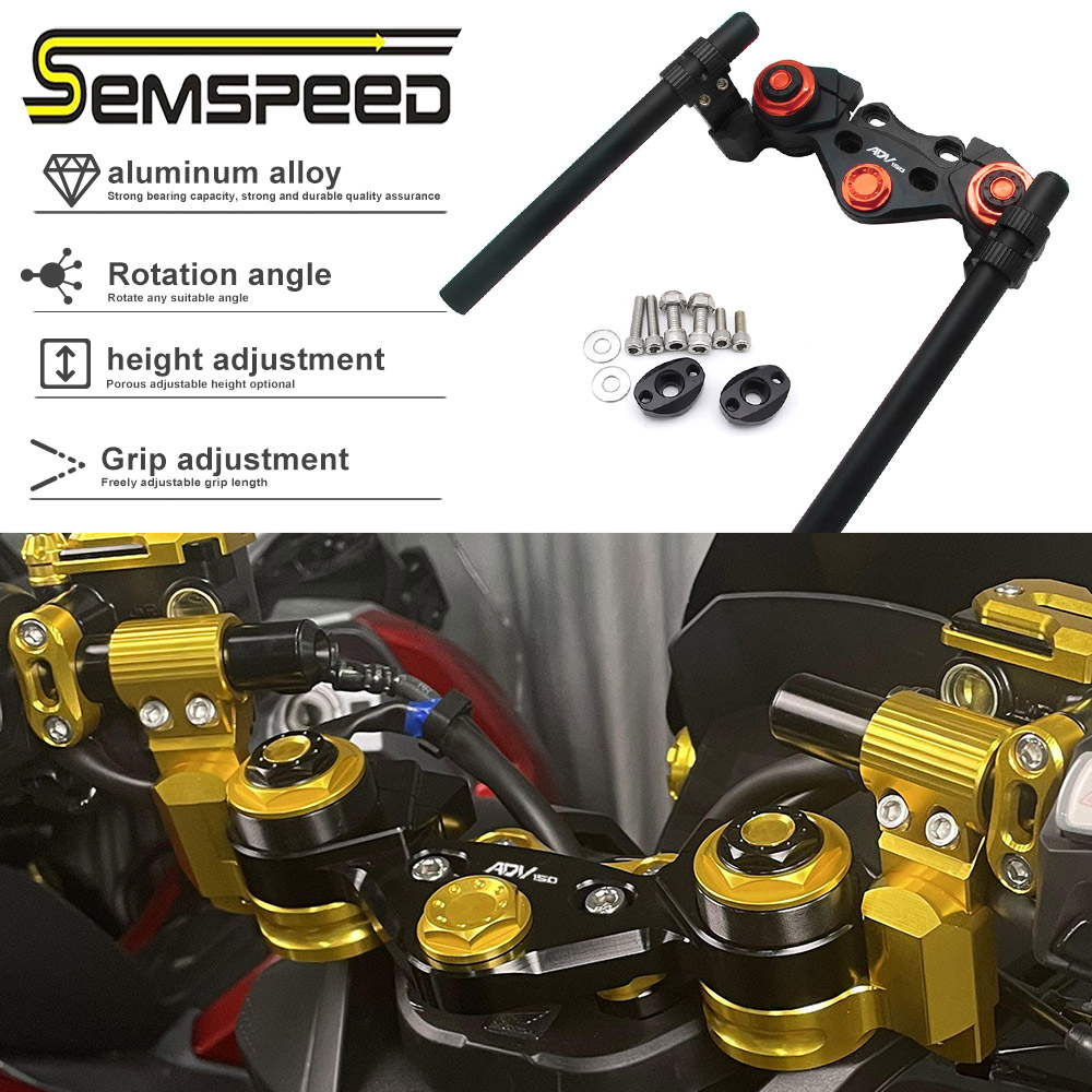【SEMSPEED】Tay lái kẹp xe máy Ống phuộc vô lăng có thể điều chỉnh 22mm Cho honda adv150 adv 150 2019-