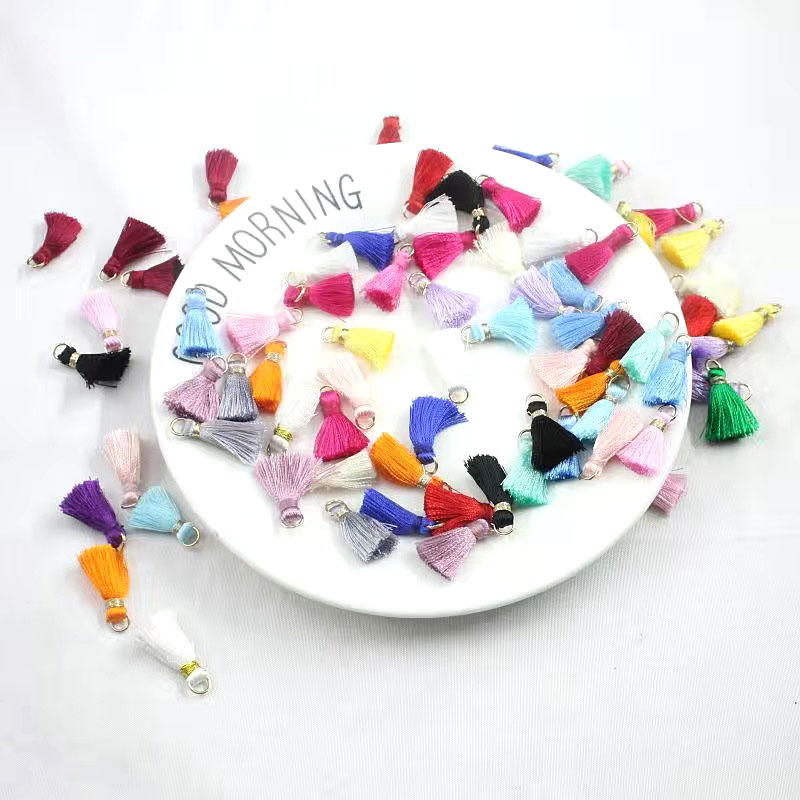Set 10 Bông Tai Tua Rua 25mm Nhiều Màu Sắc Thời Trang