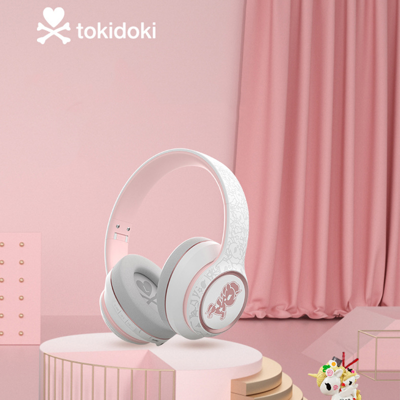 Tai Nghe Bluetooth Không Dây Tokidoki TD06 Âm Thanh Siêu Trầm Chống Nước Giảm Tiếng Ồn Hình Kỳ Lân Đáng Yêu