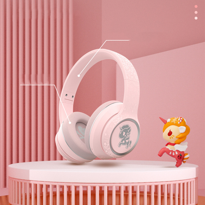 Tai Nghe Bluetooth Không Dây Tokidoki TD06 Âm Thanh Siêu Trầm Chống Nước Giảm Tiếng Ồn Hình Kỳ Lân Đáng Yêu