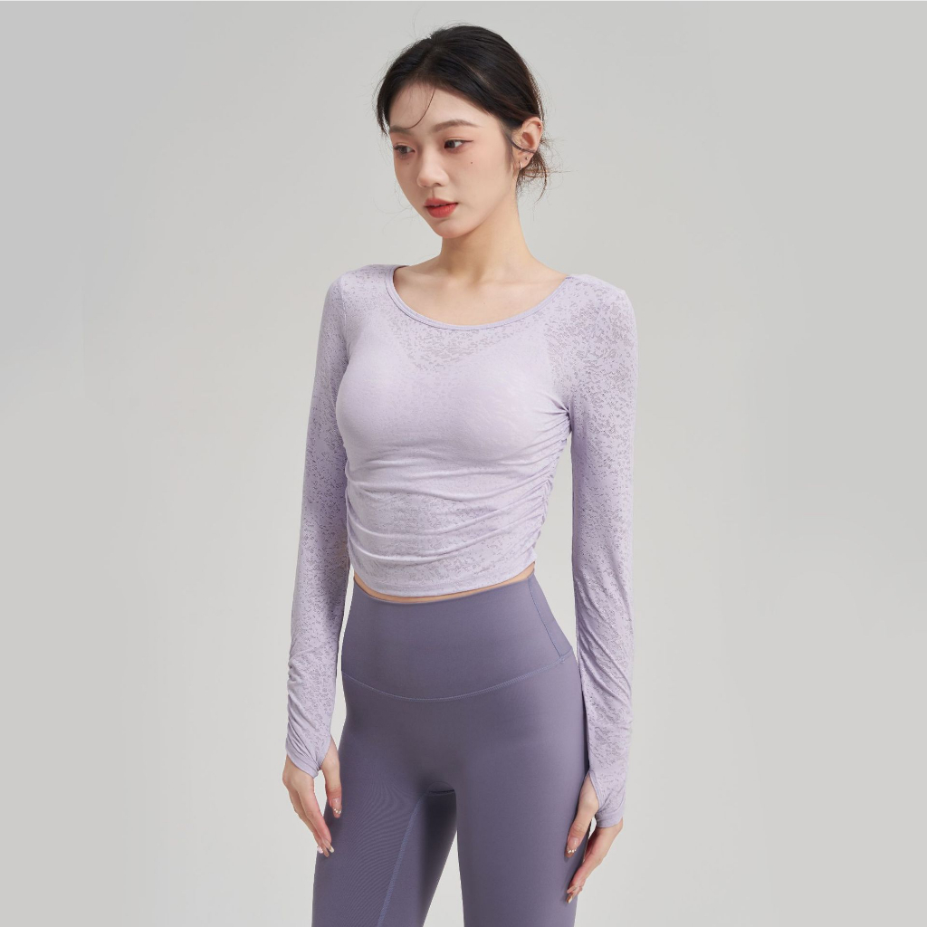 Áo Thun Thể Thao Tay Dài Form Rộng Thời Trang Cho Nữ