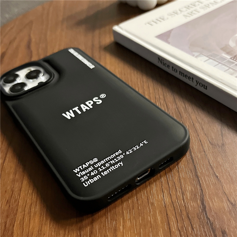Ốp Điện Thoại Silicone Mềm Trong Suốt Chống Sốc In Hình WTAPS Cho iPhone X XS Max XR 11 Pro Max 12 13 14 Pro Max