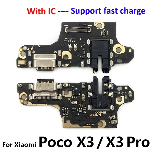 Bảng Mạch Cổng Sạc USB Cao Cấp Cho Xiaomi Poco X3 M4 Pro M3 Redmi Note 7 8 8T 9S 9 10 10s 11 Pro 4G 5G