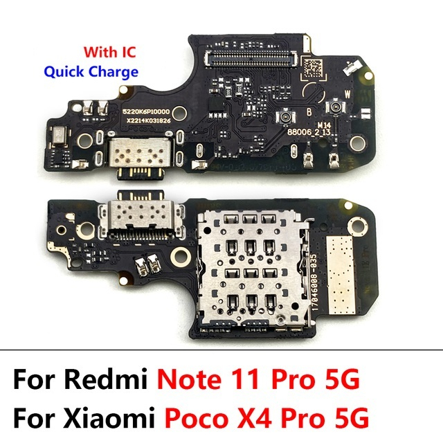 Bảng Mạch Cổng Sạc USB Cao Cấp Cho Xiaomi Poco X3 M4 Pro M3 Redmi Note 7 8 8T 9S 9 10 10s 11 Pro 4G 5G