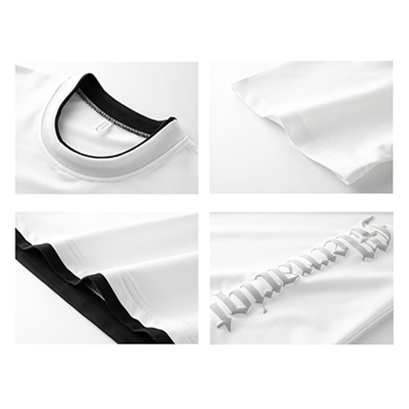 Bộ Áo Thun Ngắn Tay + Quần Short Thể Thao Dáng Rộng Thoáng Khí Theo Phong Cách Mùa Hè Dành Cho Nam