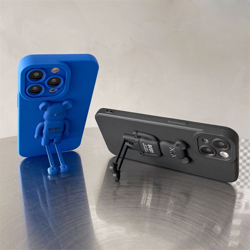 Ốp Điện Thoại Silicon Mềm Có Giá Đỡ Hình Gấu Cho Xiaomi Redmi Note 12 4G 11E 11S 5G 11 Pro Plus Pro +