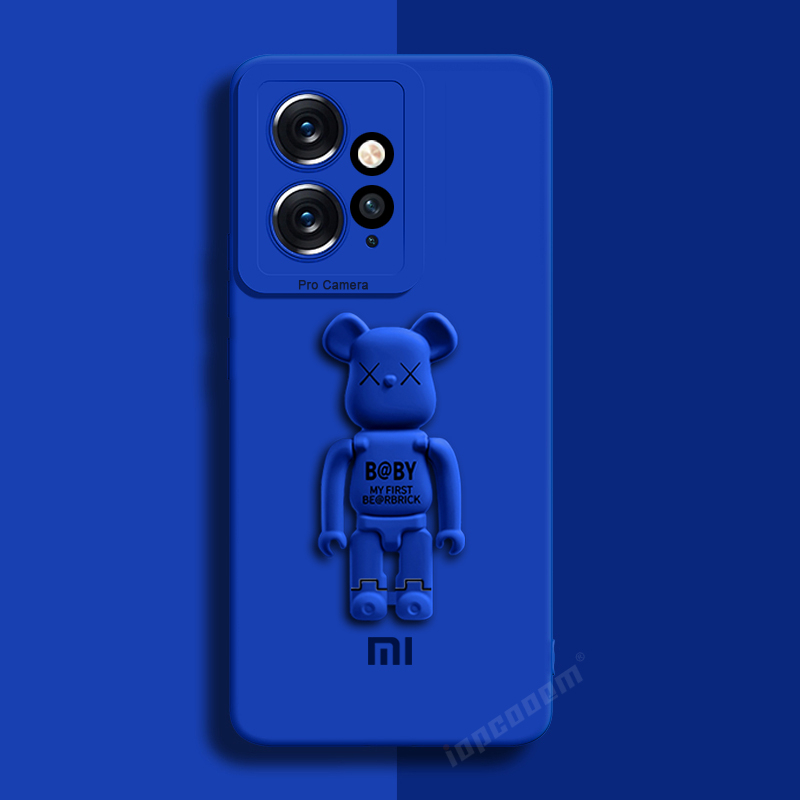 Ốp Điện Thoại Silicon Mềm Có Giá Đỡ Hình Gấu Cho Xiaomi Redmi Note 12 4G 11E 11S 5G 11 Pro Plus Pro +