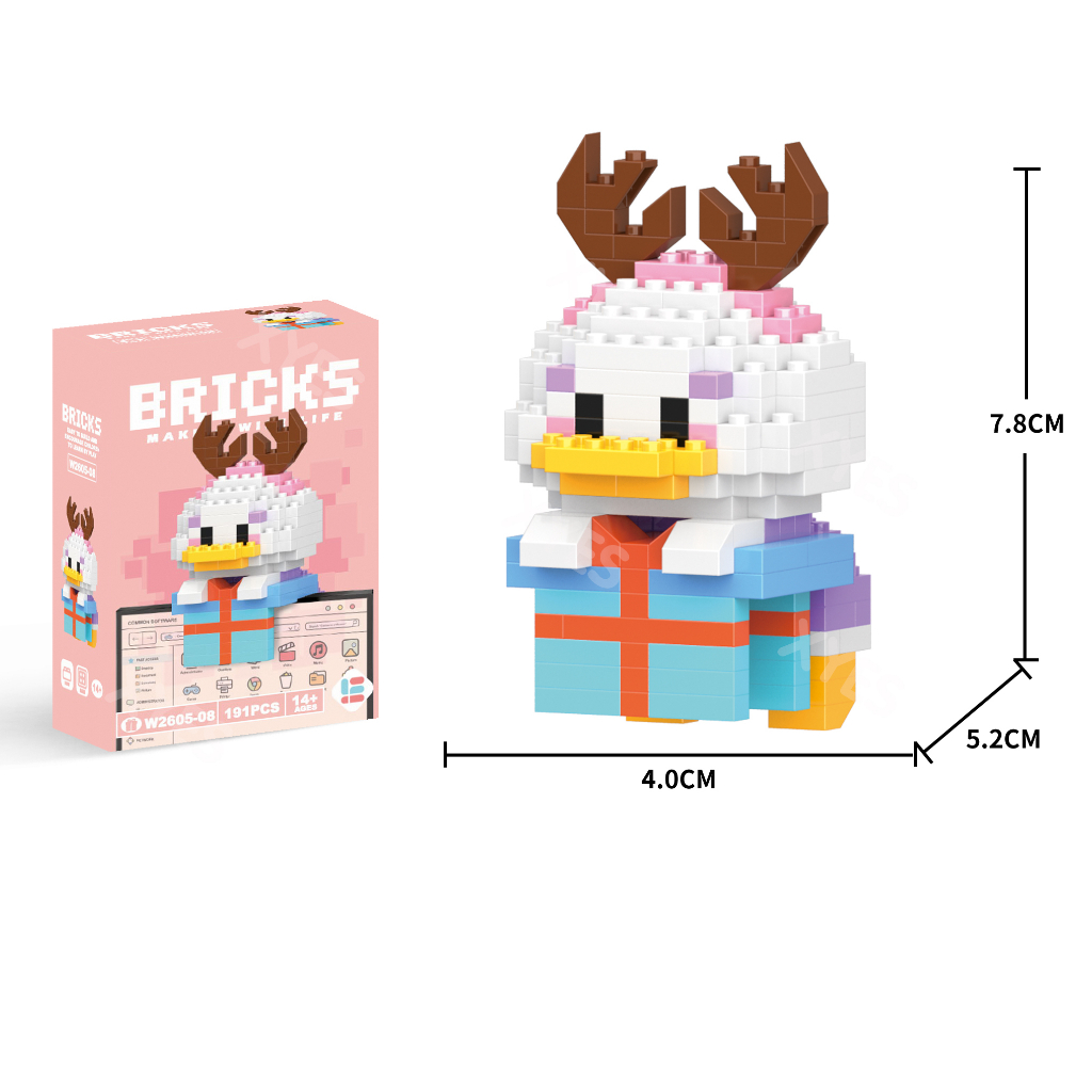 Đồ Chơi Khối Xây Dựng Hoạt Hình Dễ Thương Để Bàn Trang Trí