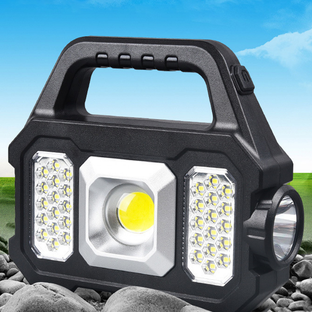 Có thể bán buôn Đèn Pin Năng Lượng Mặt Trời Siêu Sáng Chống Thấm Nước Đa Năng Có Thể Sạc Lại vermont055 Hàng giao ngay