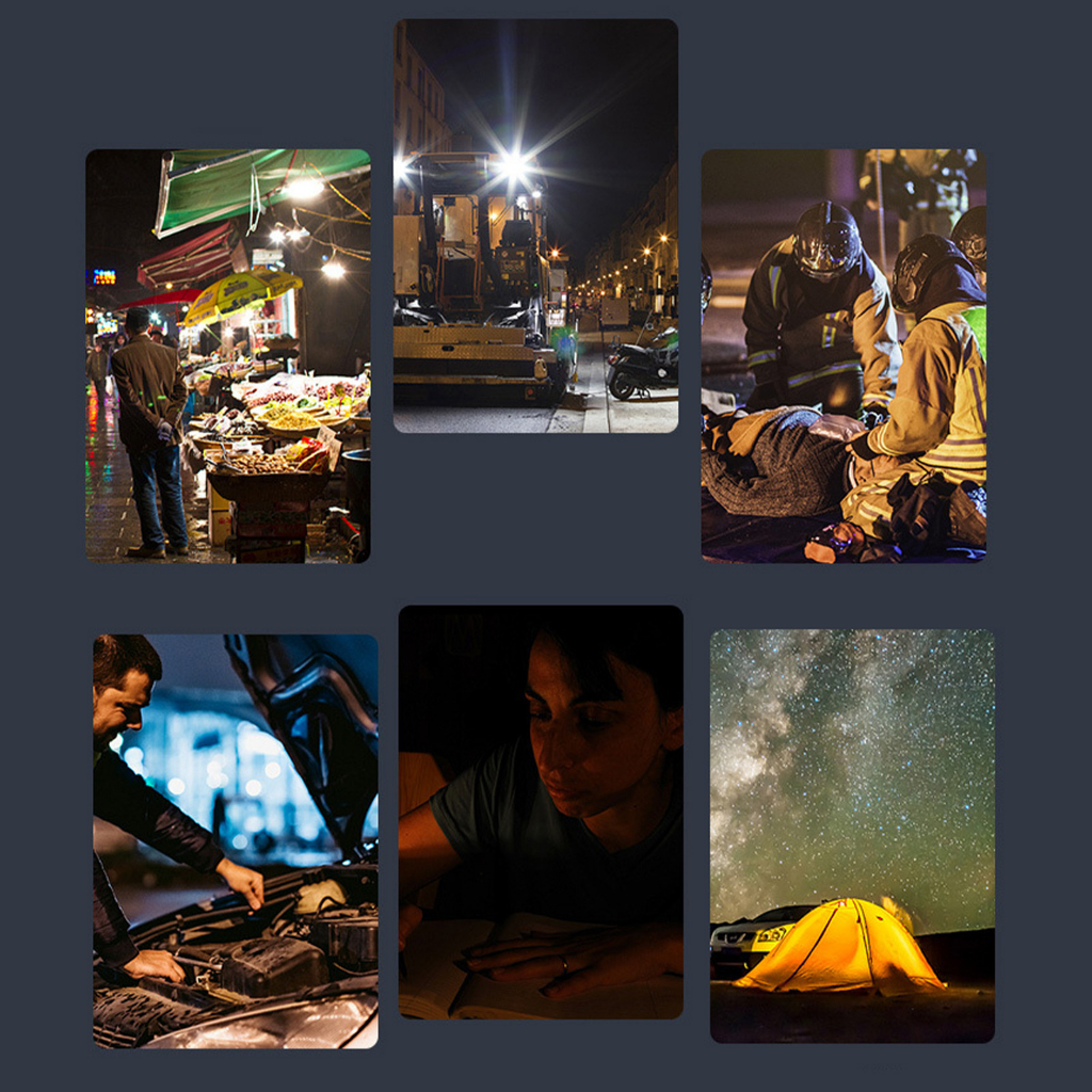 Có thể bán buôn Đèn Pin Năng Lượng Mặt Trời Siêu Sáng Chống Thấm Nước Đa Năng Có Thể Sạc Lại vermont055 Hàng giao ngay