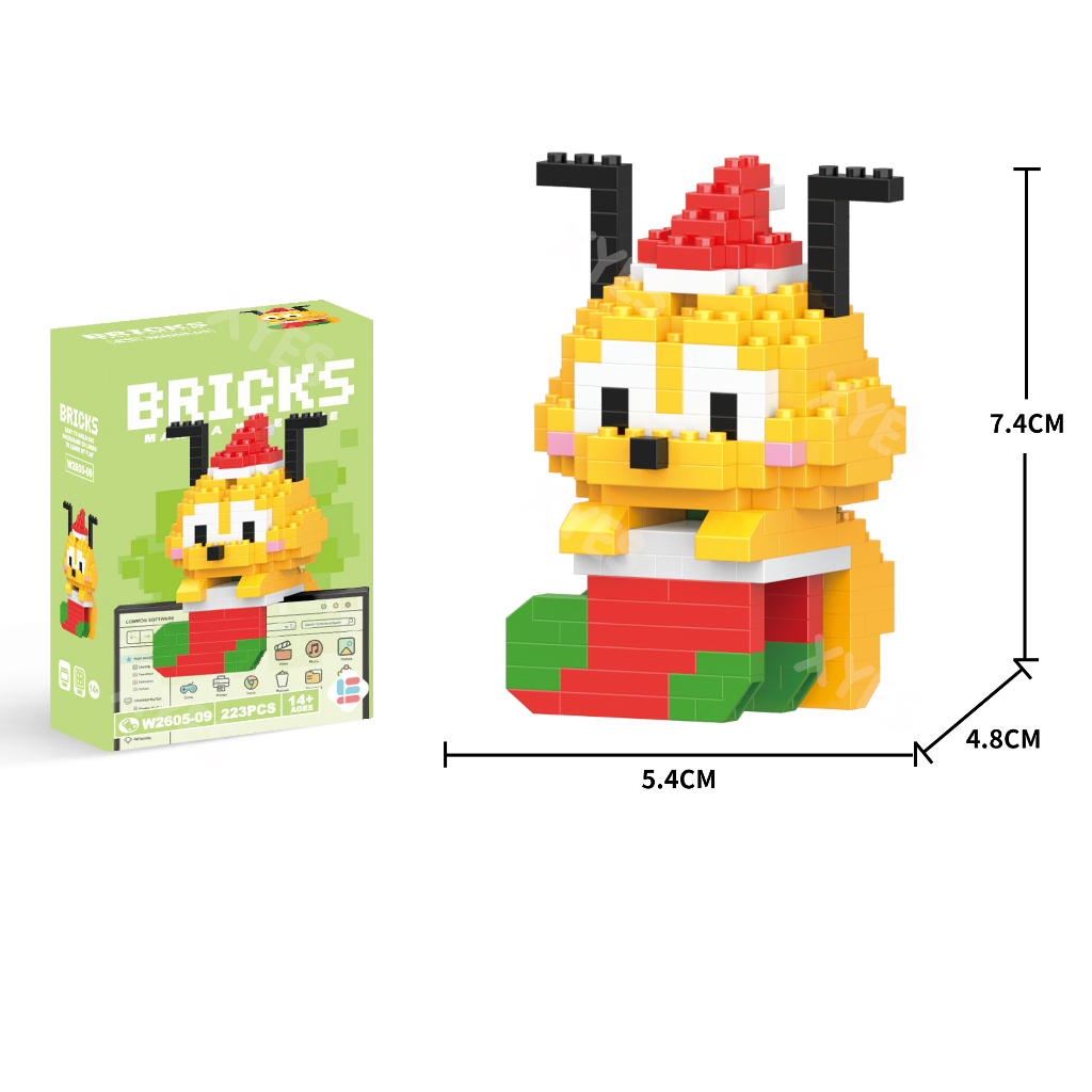 Đồ Chơi Khối Xây Dựng Hoạt Hình Dễ Thương Để Bàn Trang Trí