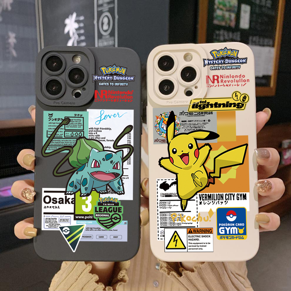 Ốp Điện Thoại Họa Tiết Pikachu Cho Xiaomi Redmi Note 12 12S 4G Pro 5G 9S 9A 12C