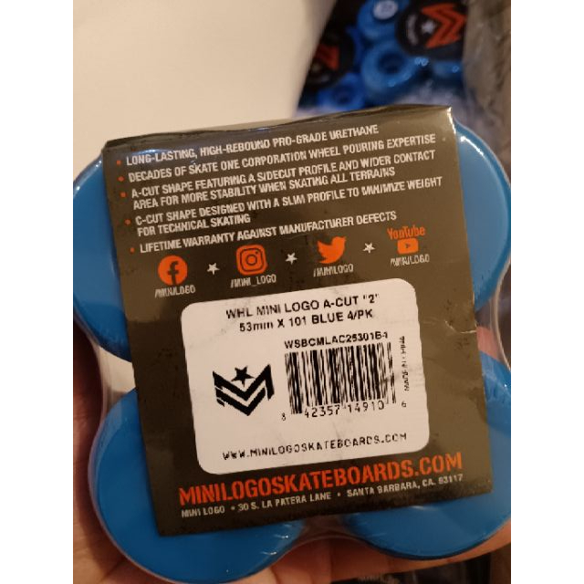 Minilogo Bộ 4 Bánh Xe Ván Trượt 90A 95A101A Chất Lượng Cao