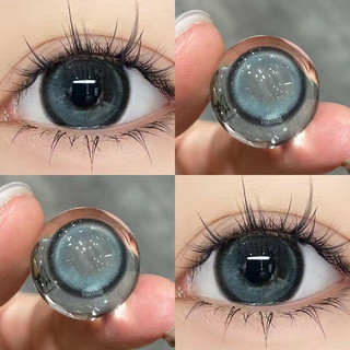 Cặp kính áp tròng KSSEYE màu xanh dương 14.5mm mềm mại phù hợp với mọi kiểu trang điểm