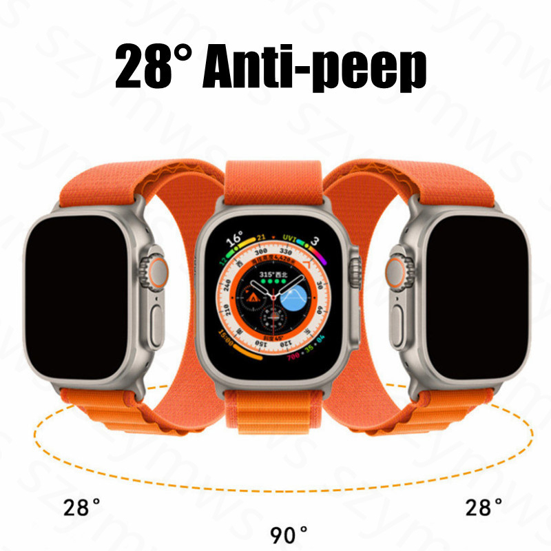Phim Hydrogel Dán Bảo Vệ Màn Hình Chống Nhìn Trộm Cho Apple Watch Ultra 8 7 6 5 4 3 2 1 SE iWatch 49 45 41 44 40 38 42mm