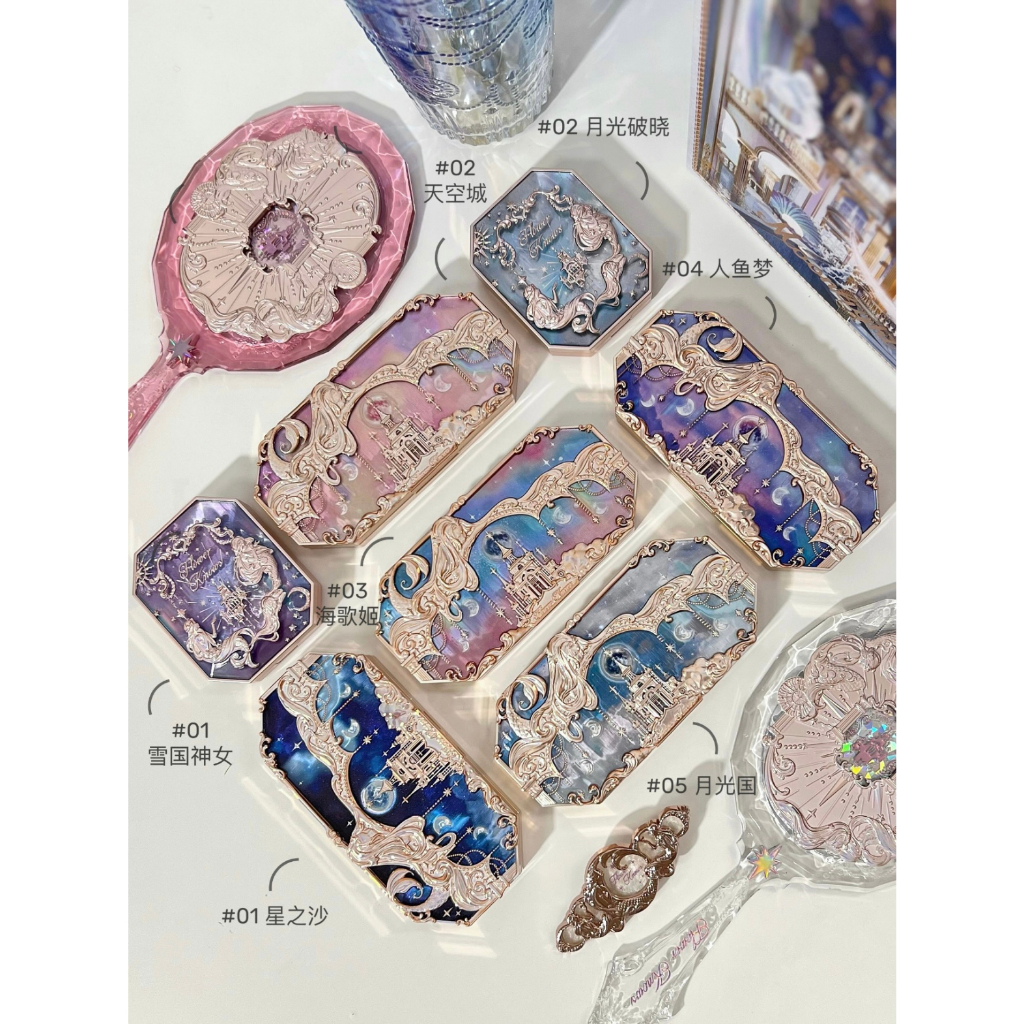 Bảng Phấn Trang Điểm Mắt Năm Màu Sắc Dòng Nàng Tiên Cá Hoa KNOWS Moonlight