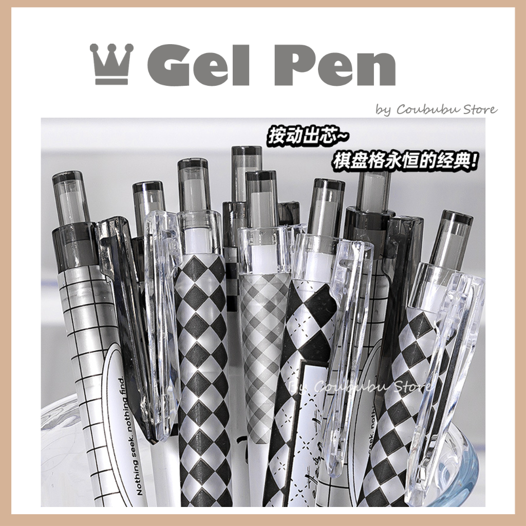 ✿Áo Khoác Coububububu Coububu✿ Bút Bi Mực Đen Ngòi 0.5mm Phong Cách Hàn Quốc