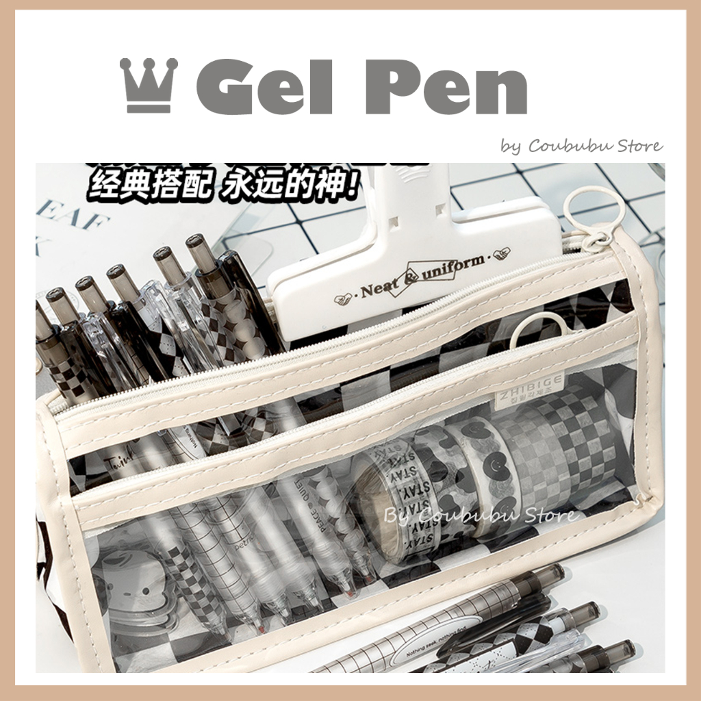 ✿Áo Khoác Coububububu Coububu✿ Bút Bi Mực Đen Ngòi 0.5mm Phong Cách Hàn Quốc