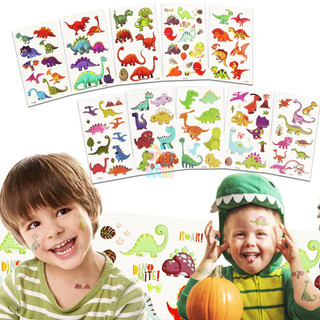 Set 10 Hình Xăm Dán Tạm Thời Hình Khủng Long Ngộ Nghĩnh