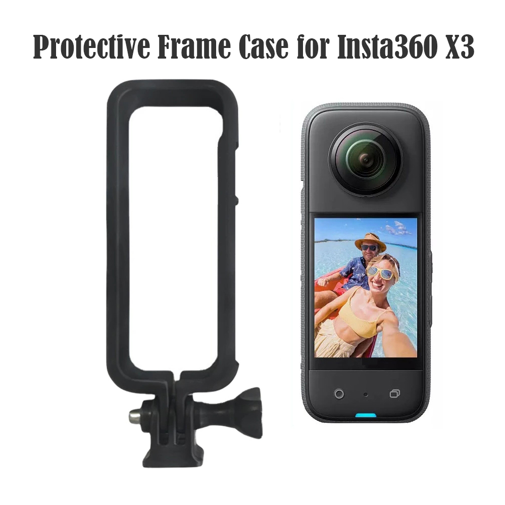 Camera Giàn Khoan Khung Dành Cho Insta360 X3 Vỏ Cứng Bảo Vệ Lồng Ốp Lưng Chống Rơi Hành Động Camera 