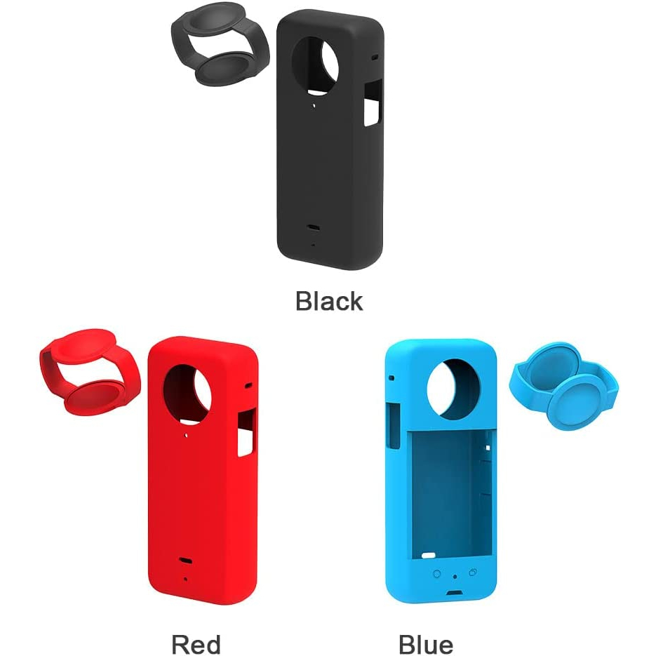 Ốp Camera Hành Động Phù Hợp Cho Insta360 X3, Nắp Bảo Vệ Silicon Bền Chống Thấm Nước Nắp Ống Kính Tươ